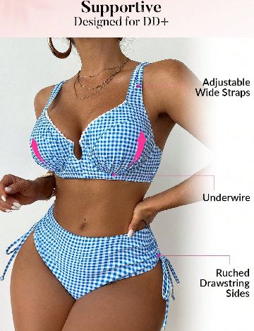 Costum de baie SHEIN, albastru