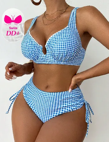 Costum de baie SHEIN, albastru