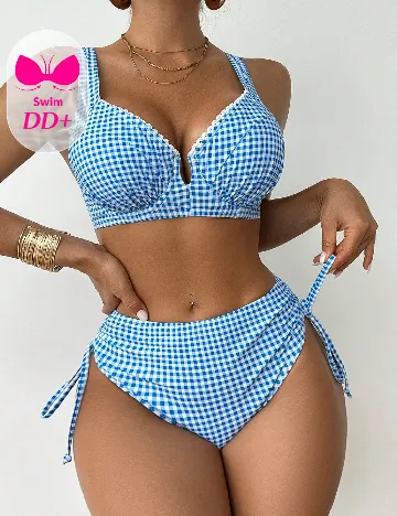 Costum de baie SHEIN, albastru