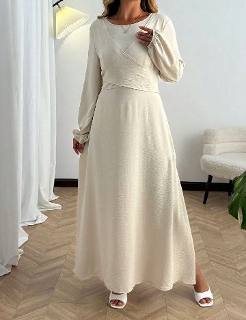 Rochie lunga SHEIN CURVE, bej