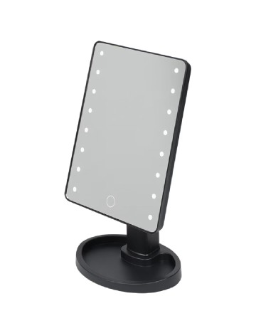 Oglinda cu LED ACTION, negru