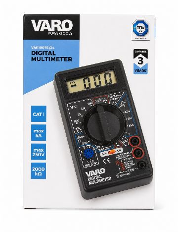 Multimetru digital VARO, negru