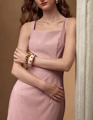 Rochie medie MOTF, roz