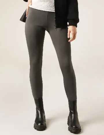 Colanti termici Calzedonia, gri inchis