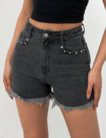 Pantaloni scurti SHEIN, gri inchis