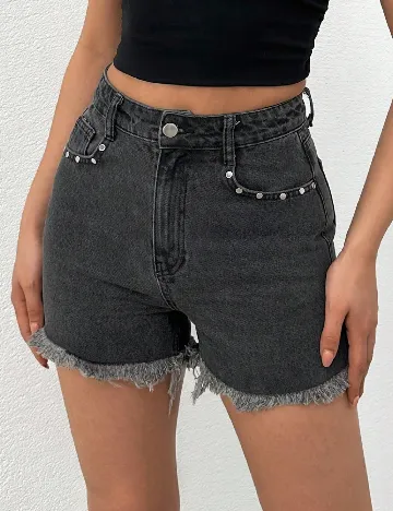 Pantaloni scurti SHEIN, gri inchis