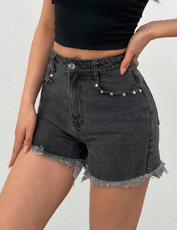 Pantaloni scurti SHEIN, gri inchis