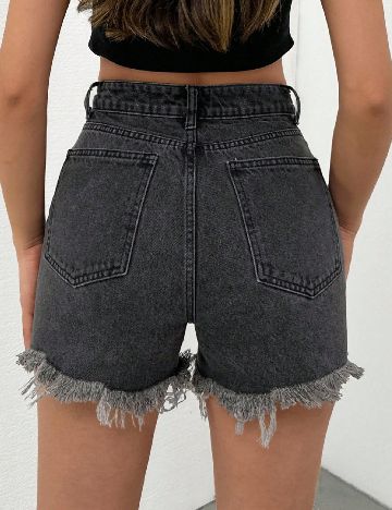 Pantaloni scurti SHEIN, gri inchis