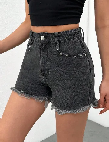 Pantaloni scurti SHEIN, gri inchis