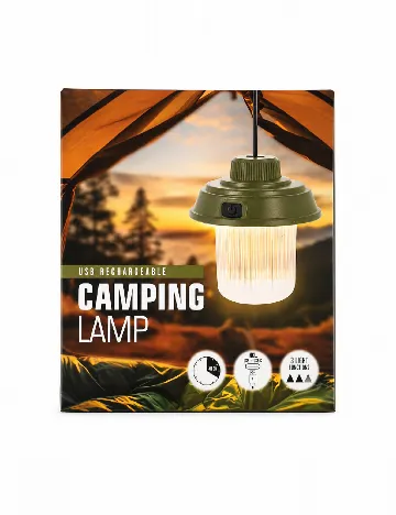 Lampa de camping, verde
