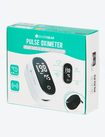 Pulsoximetru SILVERGEAR, alb