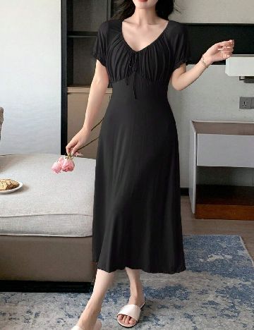 Rochie medie Dazy, negru