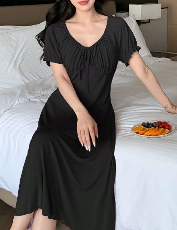 Rochie medie Dazy, negru