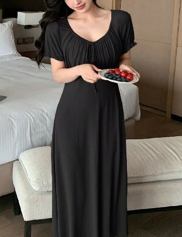 Rochie medie Dazy, negru