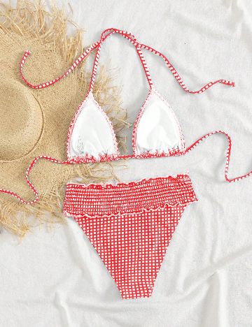 Costum de baie SHEIN, rosu