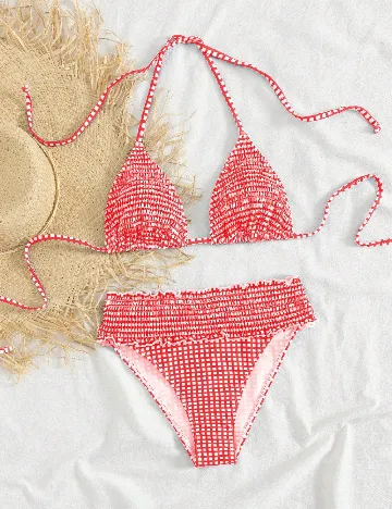 Costum de baie SHEIN, rosu