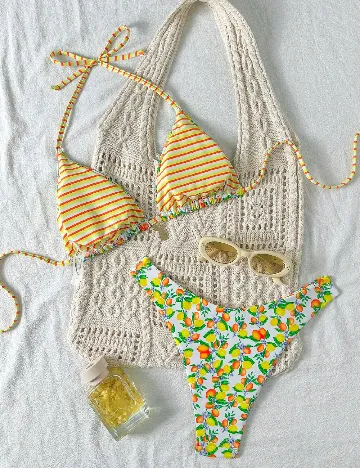 Costum de baie SHEIN, mix culori