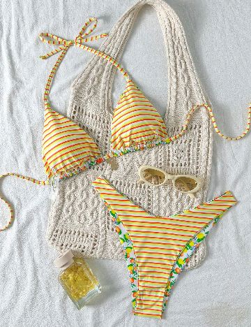 Costum de baie SHEIN, mix culori