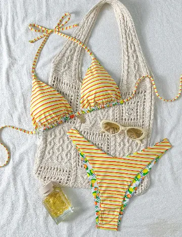 Costum de baie SHEIN, mix culori