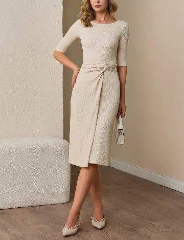 Rochie medie SHEIN, bej