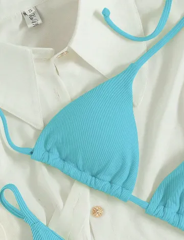 Costum de baie SHEIN, albastru