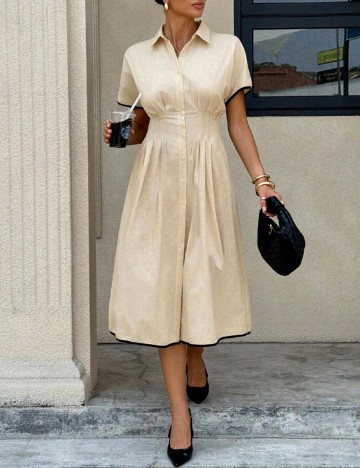 Rochie medie SHEIN, crem