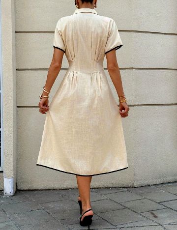 Rochie medie SHEIN, crem