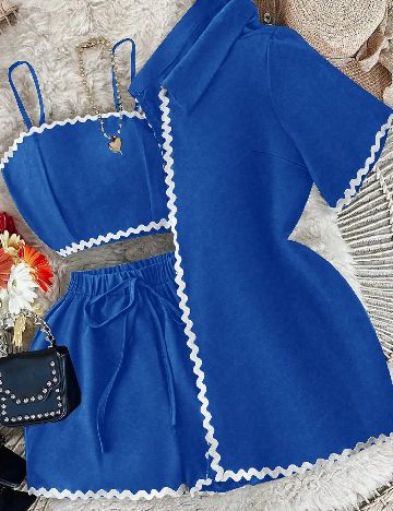 Compleu SHEIN CURVE, albastru