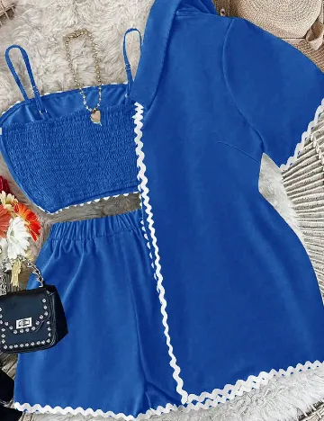 Compleu SHEIN CURVE, albastru