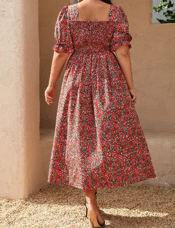 Rochie medie SHEIN CURVE, floral print