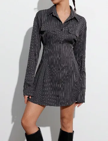 Rochie scurta SHEIN, gri