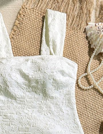 Costum de baie SHEIN, alb