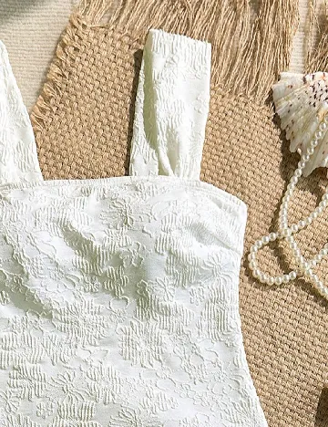 Costum de baie SHEIN, alb