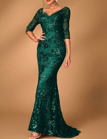 Rochie lunga SHEIN, verde
