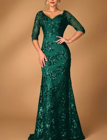 Rochie lunga SHEIN, verde