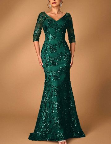 Rochie lunga SHEIN, verde