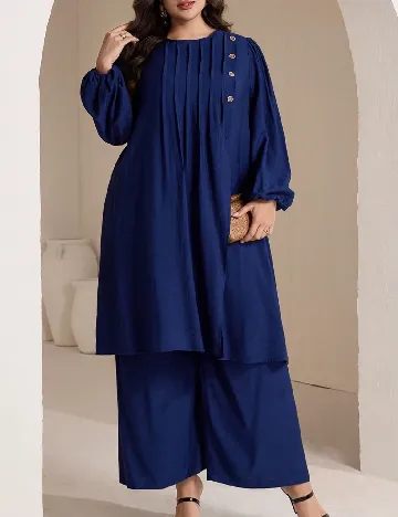 Compleu SHEIN CURVE, albastru