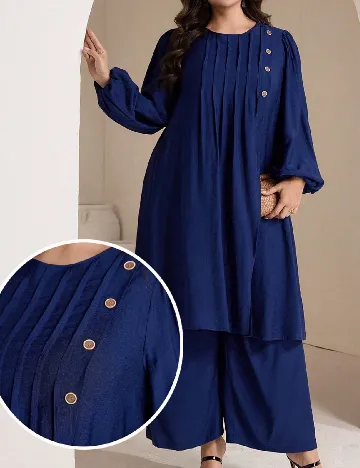 Compleu SHEIN CURVE, albastru