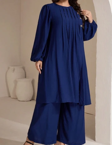 Compleu SHEIN CURVE, albastru