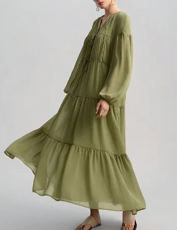 Rochie lunga SHEIN, verde