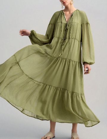 Rochie lunga SHEIN, verde