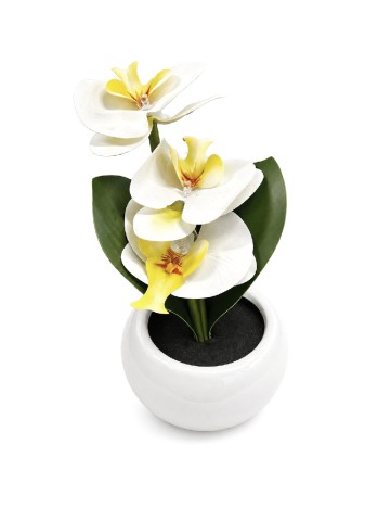 Floare artificiala cu LED ACTION, alb