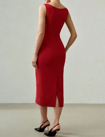 Rochie medie MOTF, rosu