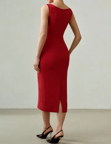 Rochie medie MOTF, rosu