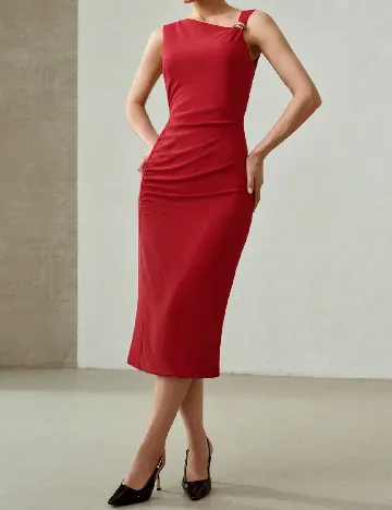 Rochie medie MOTF, rosu