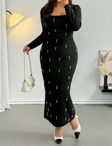 Rochie lunga SHEIN CURVE, negru