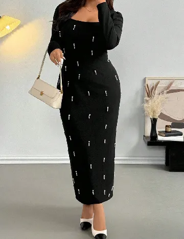 Rochie lunga SHEIN CURVE, negru