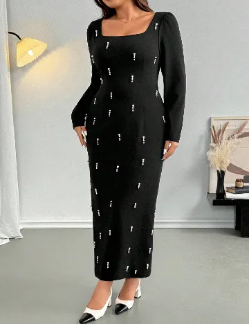 Rochie lunga SHEIN CURVE, negru