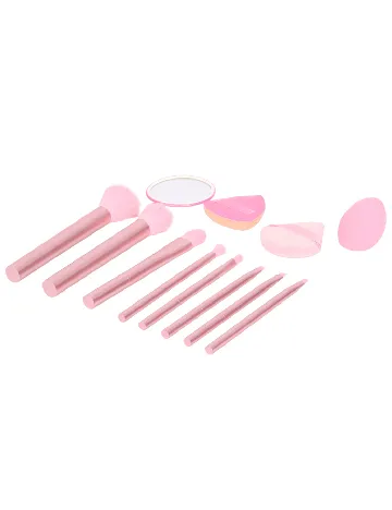 Set pensule de machiaj ACTION, roz