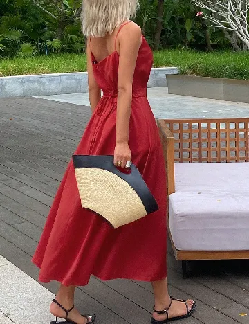 Rochie medie Dazy, rosu